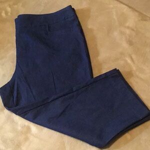 Women’s Navy Blue Stretch Denim Capris